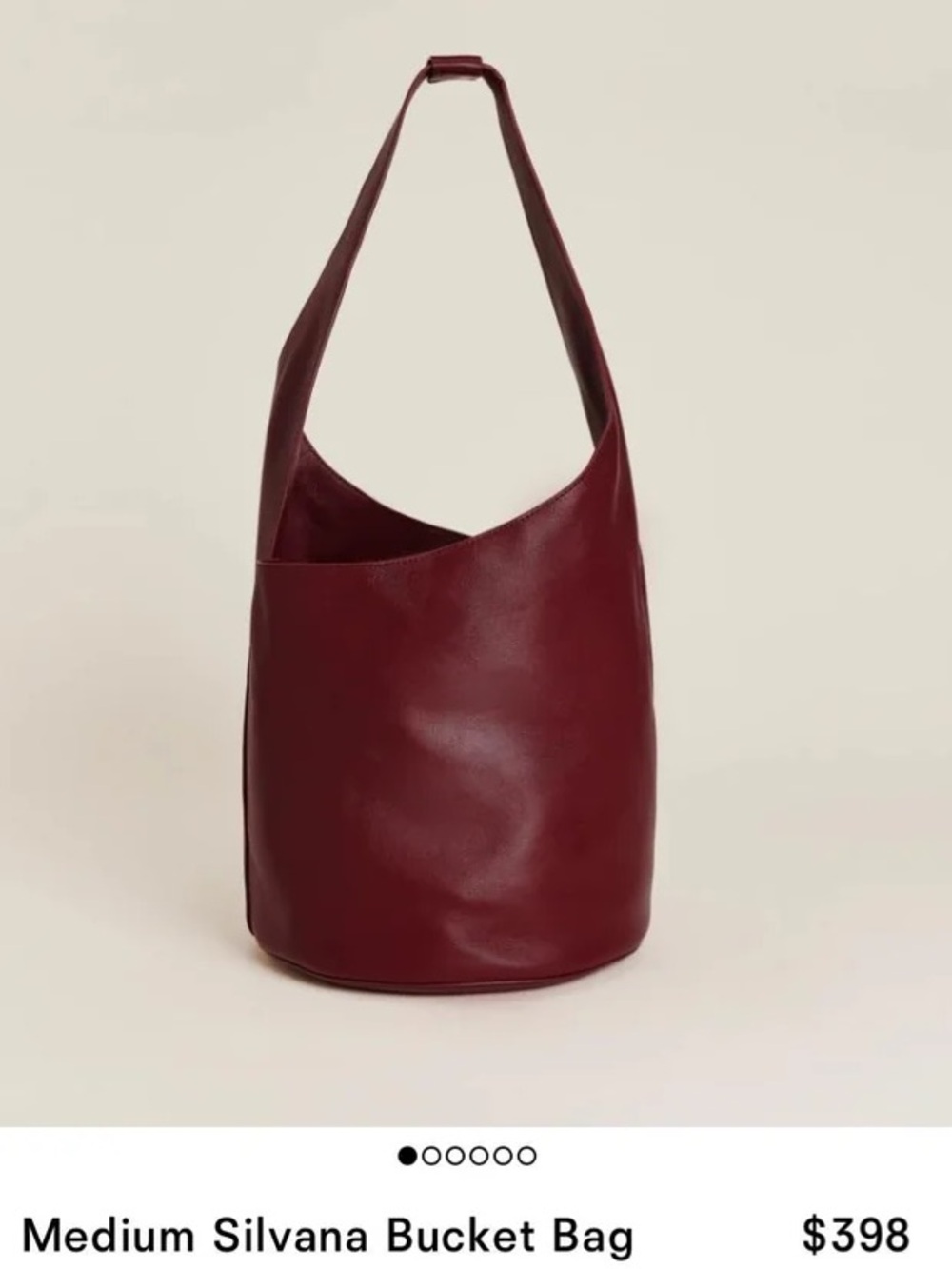 NWT Reformation Medium Silvana Bucket Bag